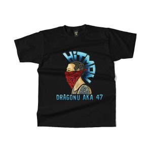 Dragonu AKA 47 – Tricou (alb / negru)