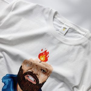 Phunk B – Tricou oversize TSLT2 (alb / negru)