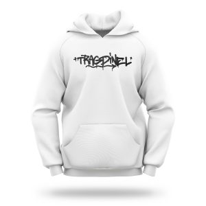 Viollent – TRAGDINEL – Hanorac oversize (alb / negru)