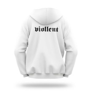 Viollent – Trec Anotimpuri – Hanorac oversize (alb / negru)