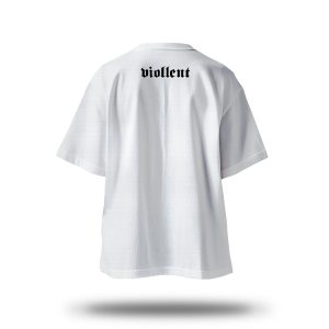 Viollent – Inca sunt rapper – Tricou oversize (alb / negru)