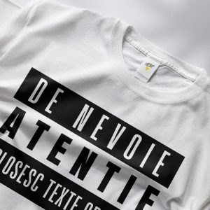 CenzuraH – Tricou oversize “Texte obscene” (alb / negru)