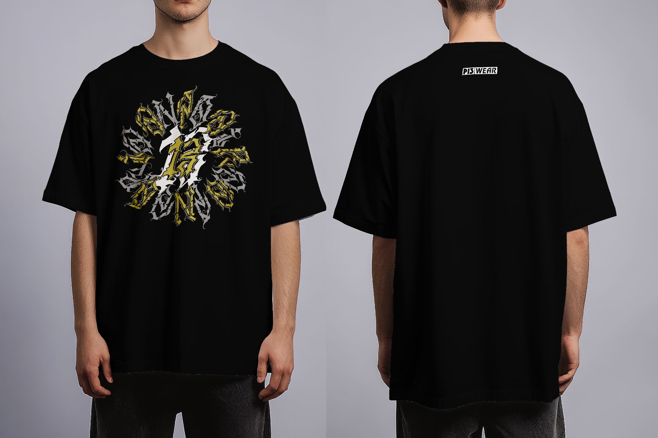 P13 WEAR - Paranoia13 Circle - tricou oversize