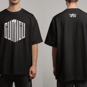 Cumicu – Tricou oversize “Logo” (negru)