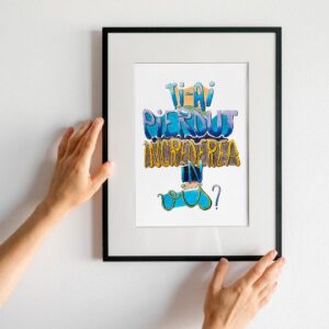 Groovy hand-drawn art – print