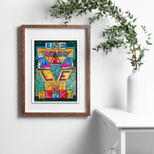Geometric Hand-Lettered Art – print