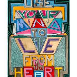 Geometric Hand-Lettered Art – cartolină