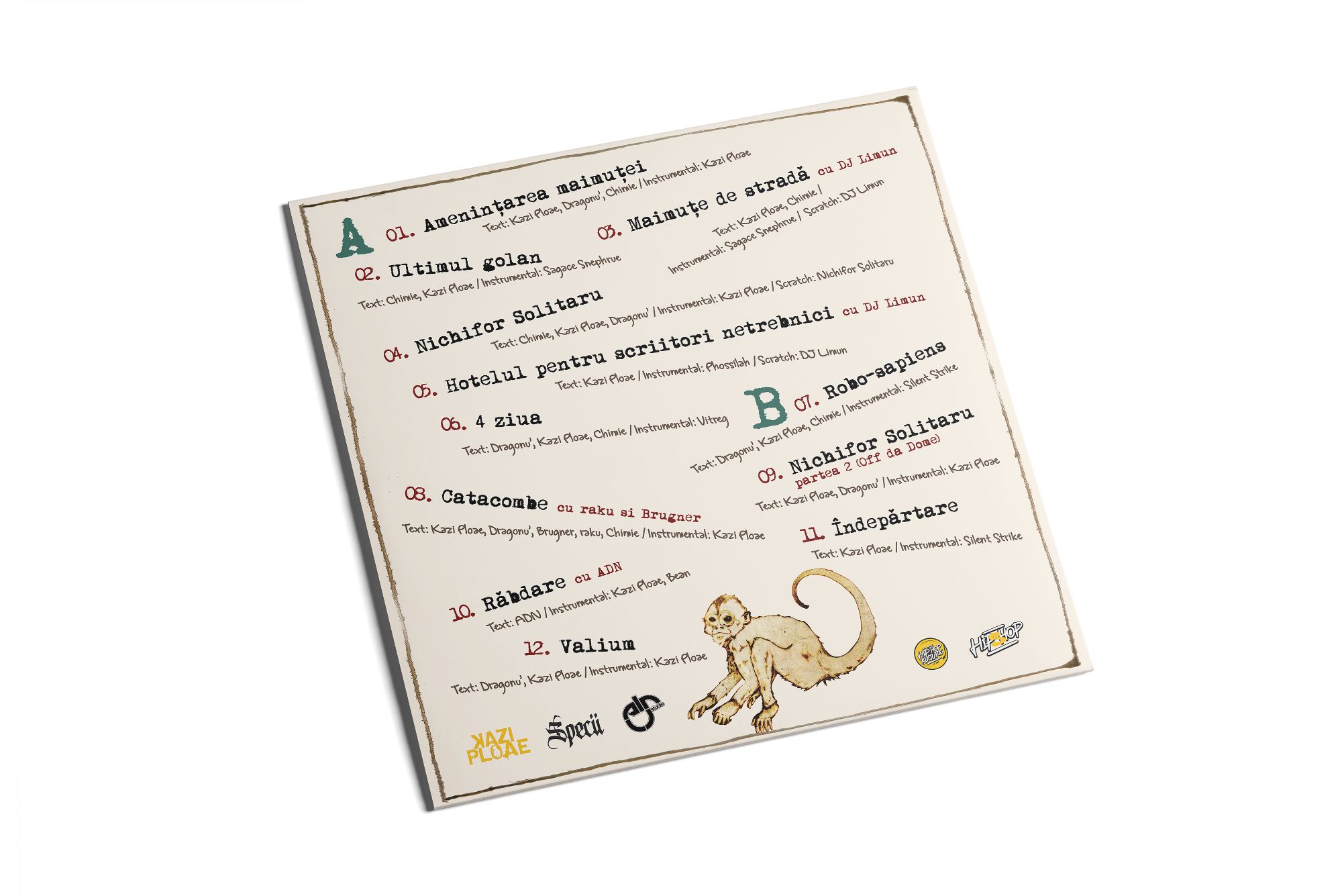 Kazi Ploae și Specii - Amenințarea maimuței (2009) - Premium Limited Pack (sticker + vinyl gratuit) - imagine 2