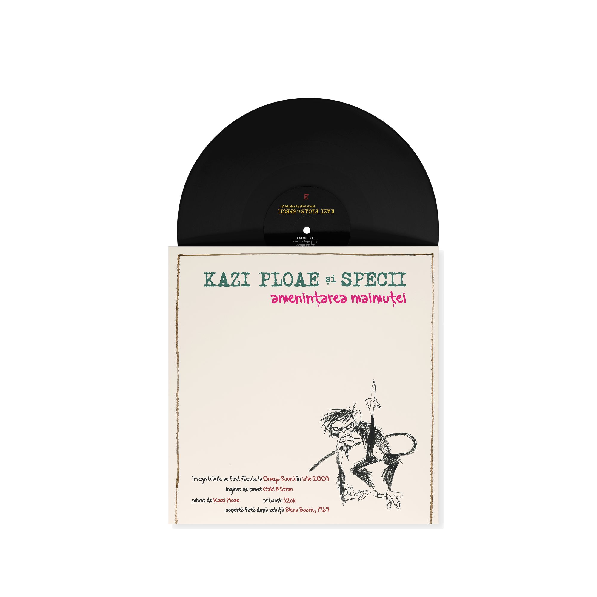 Kazi Ploae și Specii - Amenințarea maimuței (2009) - Premium Limited Pack (sticker + vinyl gratuit) - imagine 5