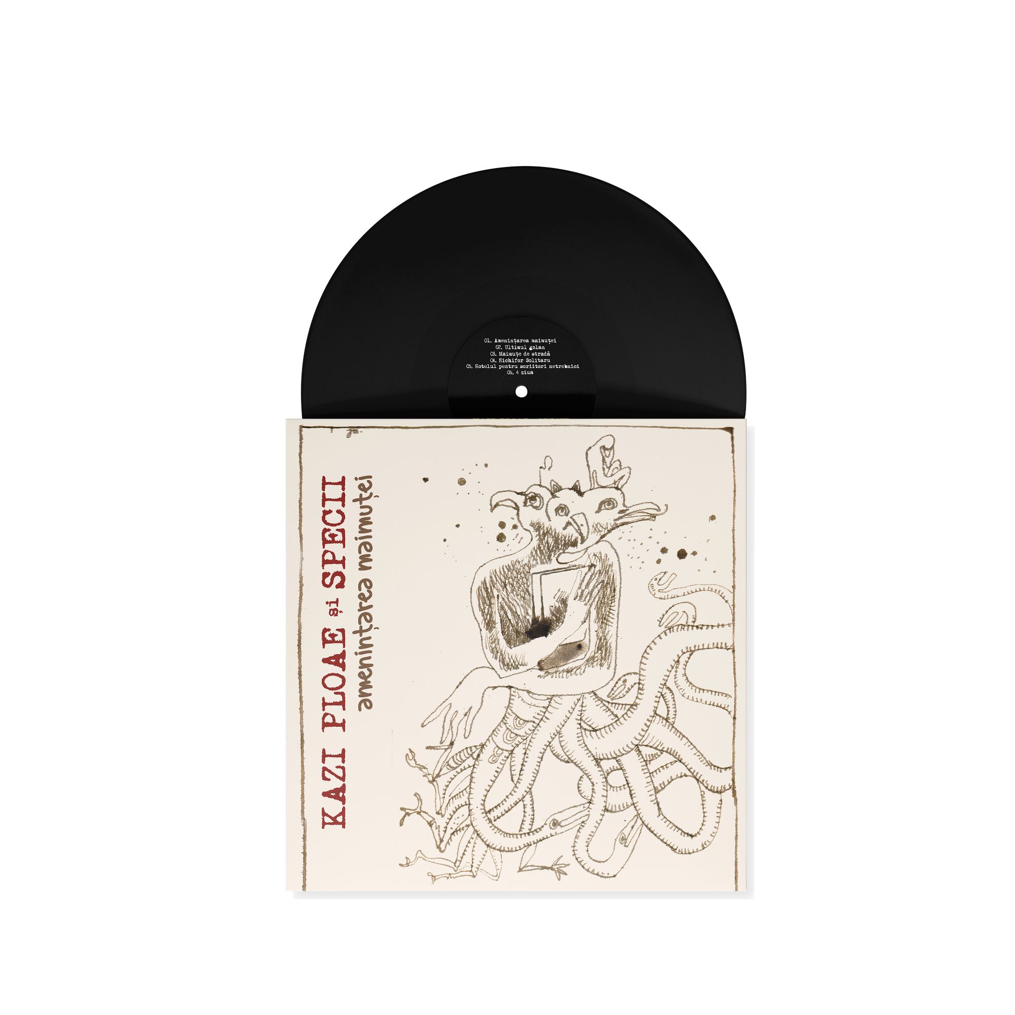 Kazi Ploae și Specii - Amenințarea maimuței (2009) - Premium Limited Pack (sticker + vinyl gratuit) - imagine 4